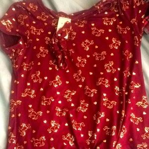 Unicorn T-shirt. Purple red never worn